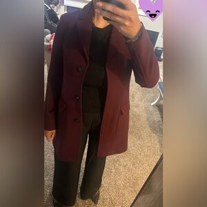 Ann Taylor Burgundy Blazer